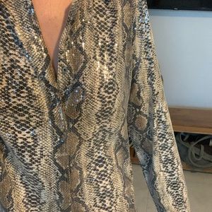 Endless Rose Snakeskin Top